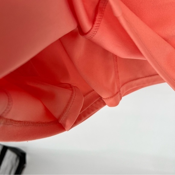 Marina Off-The-Shoulder Ruffle Coral Pencil Dress - Picture 7 of 13